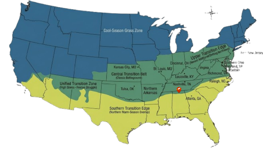 2026 Turf Zones Transition Map -Updated Turf Transition Map
